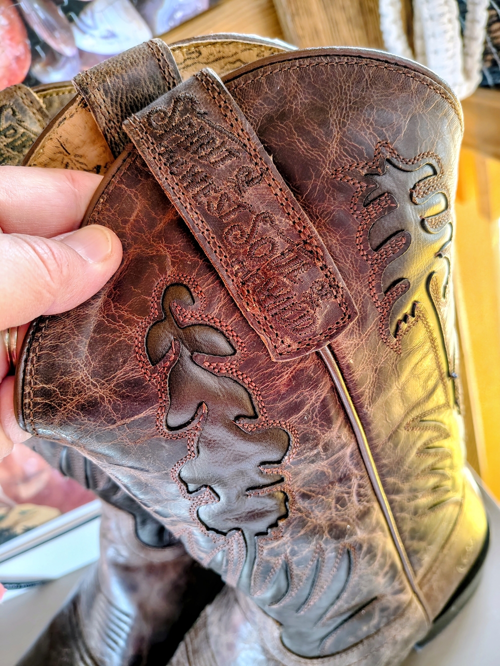 NWTs Ariat Hi Stepper Senero Pecan Brown Embossed Western Boots-size 9.5 EE - Picture 11 of 16